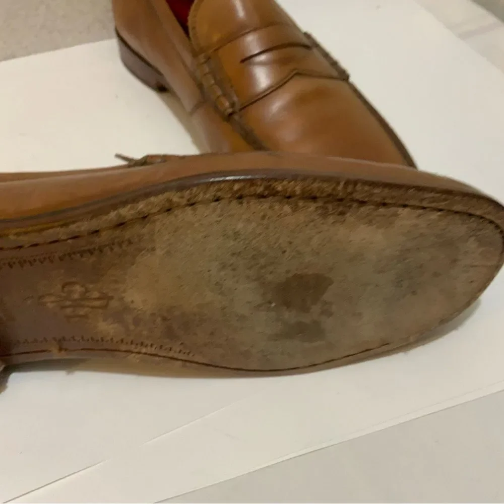 Cole Haan Pinch Penny Camel Brown Leather Slip-on Loafers Men's Size 10.5 M